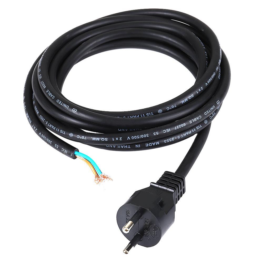 หัวปลั๊ก 2 ขากลมพร้อมสาย VCT SOKAWA 2x1.5 ตร.มม. 5 ม. สีดำ (1179362)-1