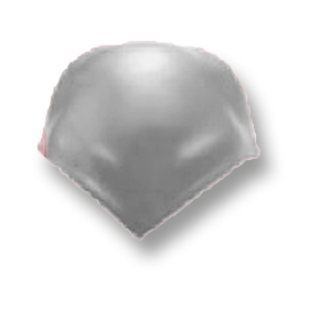 Diamond Roman Tile White 4-Way 3-Gable Roof-