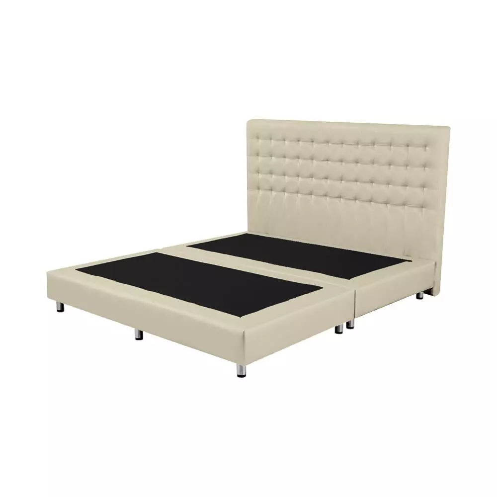 ฐาน+หัวเตียง BERLIN 5FT CREAM HLS (1175233)-1