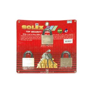 กุญแจคีย์อะไลก์ SOLEX KAEXTRA50/3 50 มม. แพ็ก 3 ชิ้น (256901)