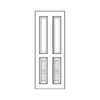 ประตูไฟเบอร์ซีเมนต์ UNIX FC04L 80x200 รองพื้น เจาะลูกบิด เซาะร่อง 8859344428160