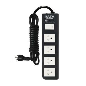 รางปลั๊กไฟ 4ช่อง 1สวิตช์ DATA APDW424 16 แอมป์ 5 ม. สีดำ (1165954)
