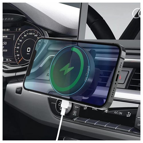 Magnetic wireless car charger round(V05-- New)-1