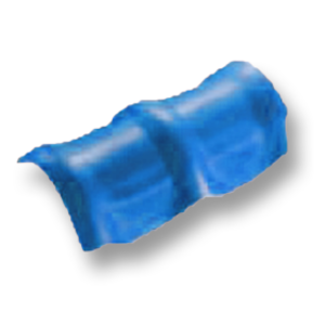 Diamond Roman Tile Roongroj Blue Round Ridge 3 Heads