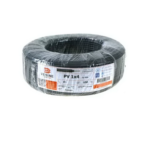 สายไฟโซล่าเซลล์ PV 1 x 4 x 100 ม. สีดำ-1