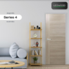 Melamine Door MDF iDoor S4 White teak 3.5x80x200 cm