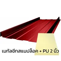 Metal Sheet BlueScope ZACS Cool Snap Lock Citrus Orange AZ70 0.40 mm + Thermal Insulation PU 2 inch (35-40K)