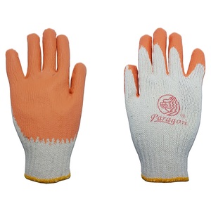 ถุงมือถักเคลือบยางธรรมชาติ กันลื่น PARAGON สีส้ม (1104377)