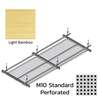 Hook On Aluminum Ceiling R-H200 Metalworks Light Bamboo 1350x450 mm M10 Standard Perforated