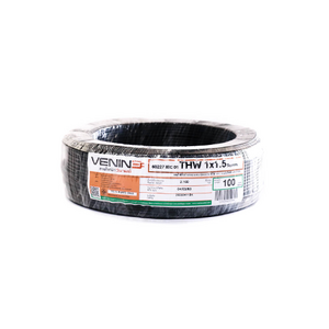 สายไฟ THW (IEC01) 1x1.5 ยาว 100 เมตร สีดำ วีนายน์-1
