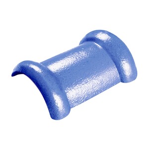 ครอบสันโค้ง 2 ทาง กระเบื้อง CT ตราเพชร Gran Onda น้ำเงินรอยัล 212MR003703-1