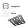 Galvanized Steel Ceiling R-L Mesh Metalworks White Hexagon 1