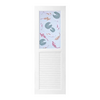 ประตูUPVCAZLE AZ111 KOI FISH 70X200+วงกบ (1170167)