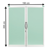 ประตู อลูมิเนียม บานสวิงคู่ สีขาว WINDOW ASIA 190x205CM  (272467)