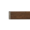 Wood Railing with Cornice 2x9x300 cm. (Dark Walnut)
