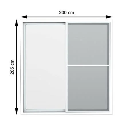 ประตูบานเลื่อน UPVC S-S HOFFEN PRO 200X205 ซม. สีขาว (1172451)-1
