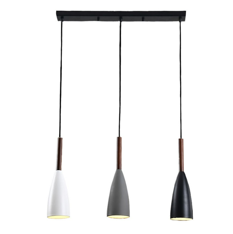 โคมไฟระย้า โคมไฟแขวน LIGHTMOST 17651-3B ขั้วหลอด E14 3 หลอด ขนาด 40W สีเทาขาว-1
