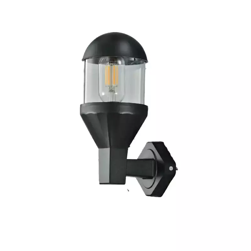 โคมไฟติดผนังภายนอก ABS 1 หลอด รุ่น P015 สีดำ DECOS-1