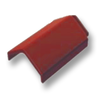 TPI Concrete Tile LUXURIA Alizarin Crimson Angle Ridge