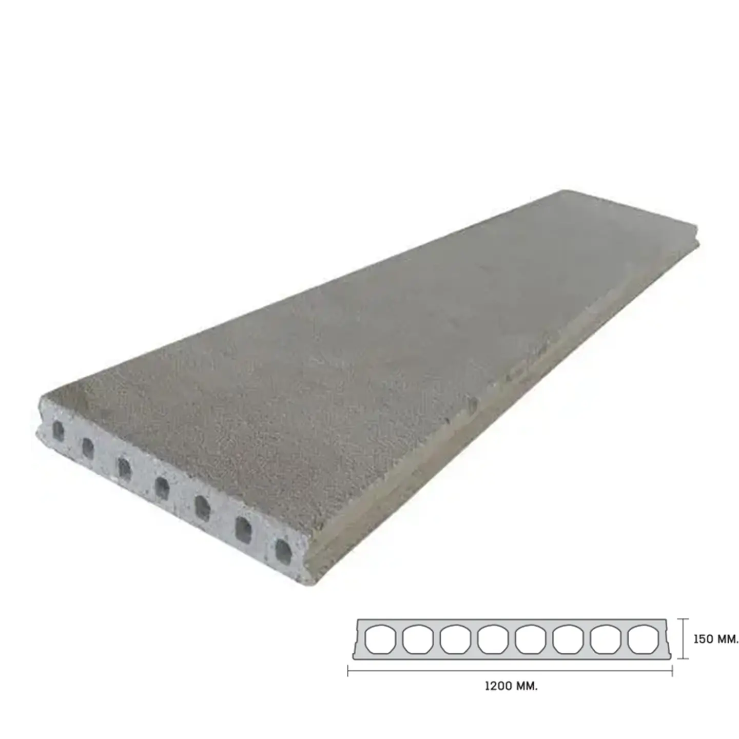 Hollow Core 15x120 cm PC Wire 12 Size: 5 mm-1