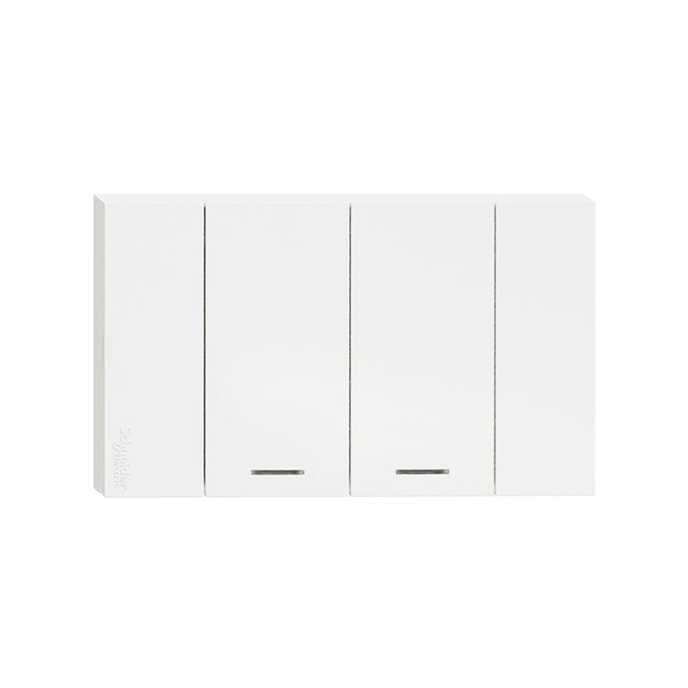 ชุดสวิตช์ทางเดียว 2 ช่อง SCHNEIDER A7032F_WH สีขาว (1177060)-1