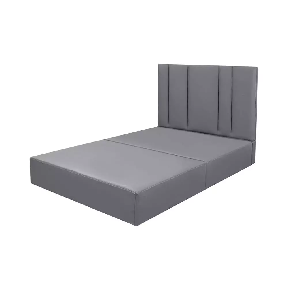 ฐาน+หัวเตียง ARTHENA 3.5FT GREY HLS (1189110)-1