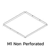 ฝ้าเหล็กกัลวาไนซ์ คลิป-อิน Metalworks Q-Clip F White แผ่นเรียบ M1 Non Perforated