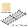 Hook On Aluminum Ceiling R-H200 Metalworks Light Maple Wood 1200x400 mm M1 Non Perforated