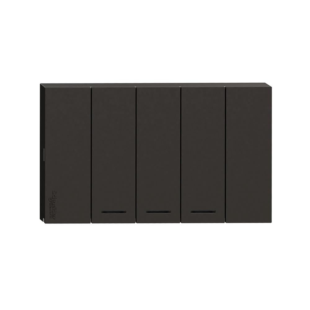 ชุดสวิตช์ทางเดียว 3 ช่อง SCHNEIDER A7033F_BK สีดำ (1177097)-1
