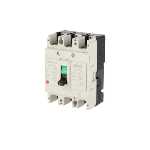 ออโต้เบรกเกอร์ รุ่น TNF125CW-3P63A กำลัง 10 KA 3 เฟส 63 แอมป์ สีครีม-1