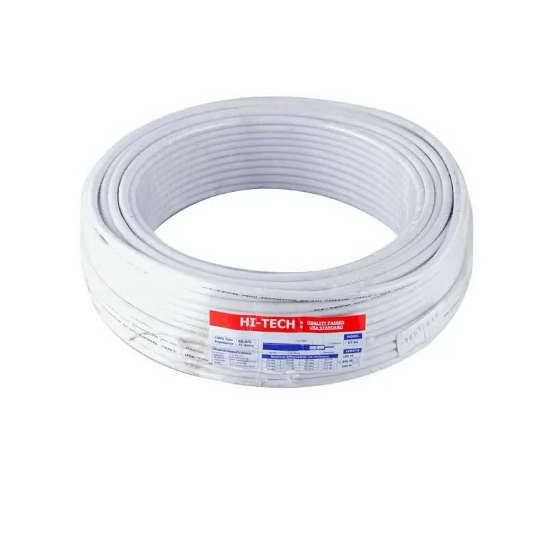 สายทีวีกลม RG6 50 เมตร สีขาว-1