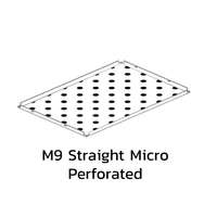 ฝ้าเหล็กกัลวาไนซ์ คลิป-อิน Metalworks R-Clip F 0.5 มม. White แผ่นเจาะรู M9 Straight Micro Perforated