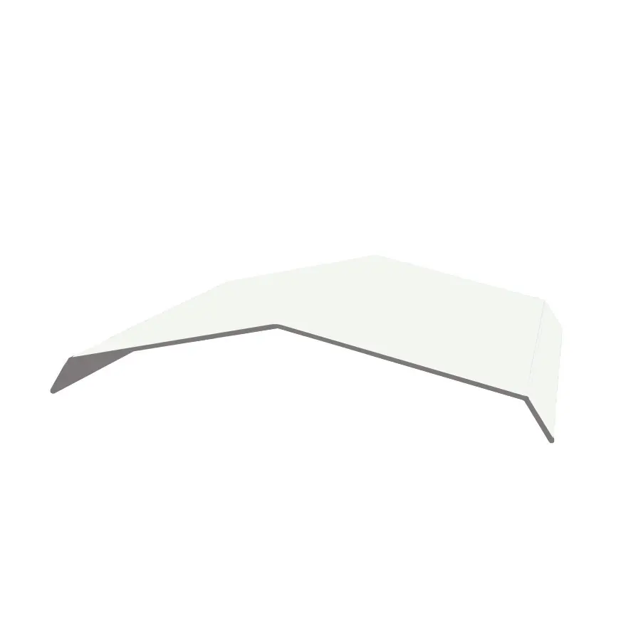 ครอบจั่วแบบที่ 2 Girth 457 มม. บลูสโคปแซคส์คูล สีเอเชียน ไวท์ PZACS AZ70 0.35 มม. ยาว 3.1 เมตร-1