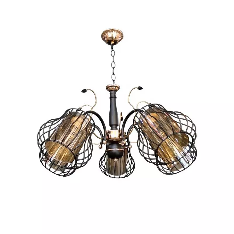 โคมไฟระย้า LIGHT รุ่น ML-05460-5 สีดำ STAR-1