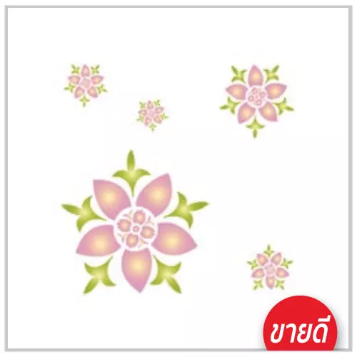 แผ่นฝ้าพิมพ์ลาย PaperTouch ดอกแก้ว (Dok Kaew) 600x600x8 มม.-1