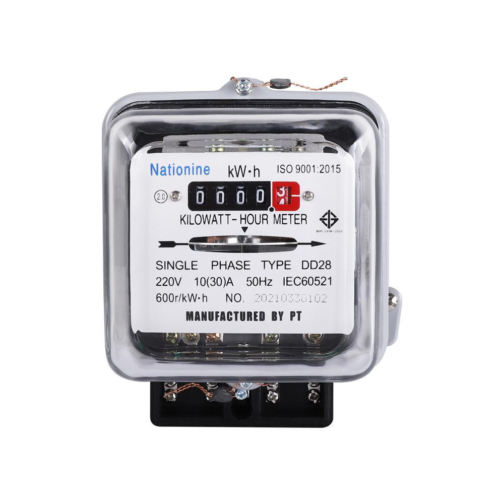 มิเตอร์ไฟ 10/30A DD28 1 เฟส 2 สาย NATIONINE (1128489)-1