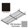 Hook On Aluminum Ceiling R-H200 Metalworks Dark Walnut 1200x600 mm M10 Standard Perforated