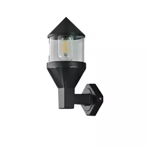 โคมไฟติดผนังภายนอก ABS 1 หลอด รุ่น P016 สีดำ DECOS-1