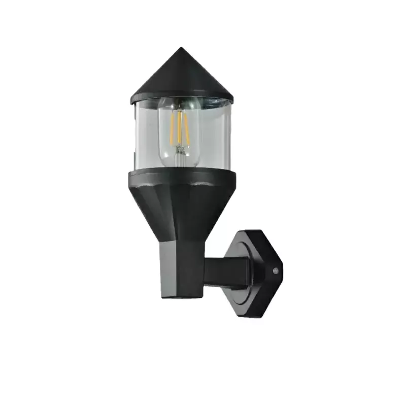 โคมไฟติดผนังภายนอก ABS 1 หลอด รุ่น P016 สีดำ DECOS-1