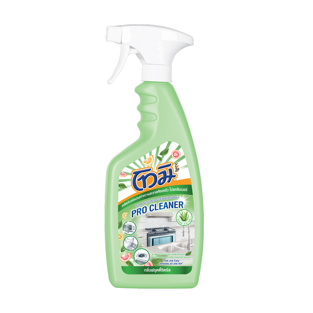 สเปรย์ขจัดคราบไขมันพื้นผิวในครัว TOMI 550 มล. FRUITY CITRUS (1154496)-1