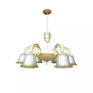 โคมไฟระย้า LIGHT รุ่น 06-ML-5006-6+3 สีครีม STAR-1