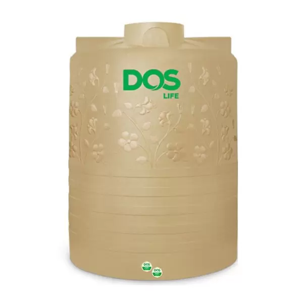 ถังเก็บน้ำ DOS รุ่น Chaba 3000 ลิตร สี Sandy Brown (น้ำตาลเนื้อทราย) DE-40/SB-3000L-1