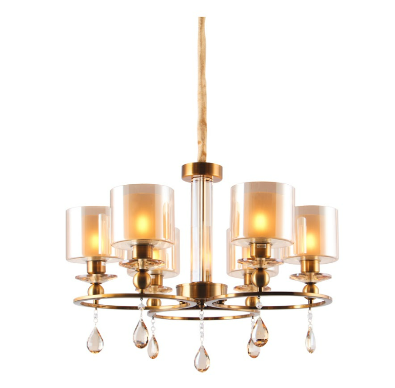 โคมไฟระย้า MAX LIGHT D2083/6 ขั้วหลอด E27 6 หลอด ขนาด 40W สีทอง-1