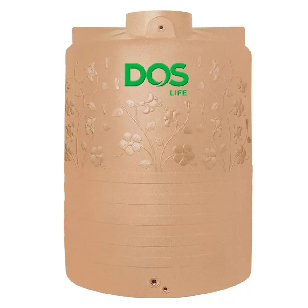 ถังเก็บน้ำ DOS รุ่น Chaba Silver Combac 6000 ลิตร สี Pink Gold (สีแกรนิตชมพู) HY-47/PG-6000L-1