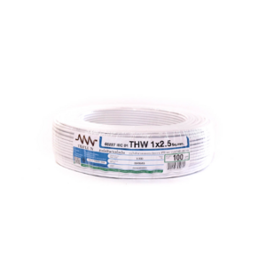 สายไฟ THW (IEC01) 1x2.5 ยาว 100 เมตร สีขาว ทริปเปิ้ลเอ็น-1