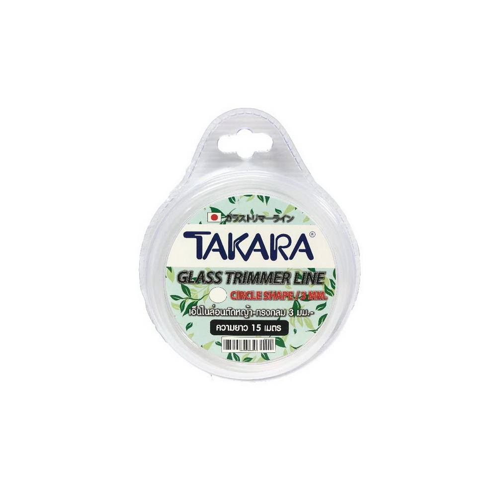 เอ็นตัดหญ้า แบบกลม TAKARA MBCC315 3 มม. X 15 ม. สีขาว (1185397)-1