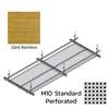 Hook On Aluminum Ceiling R-H200 Metalworks Dark Bamboo 1350x450 mm M10 Standard Perforated