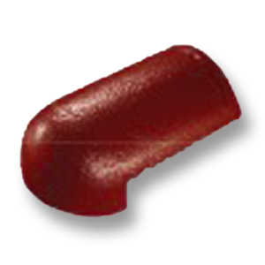 ครอบโค้งหางมน กระเบื้อง CT ตราเพชร Gran Onda แดงประกายตะวัน 212EH002109-