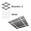 Galvanized Steel Ceiling Q-L Mesh Metalworks White Rhombic 4