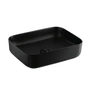 อ่างล้างหน้าวางบนเคาน์เตอร์ COTTO C00126(MBK) รุ่นเคลียร์ สีดำแมท-1